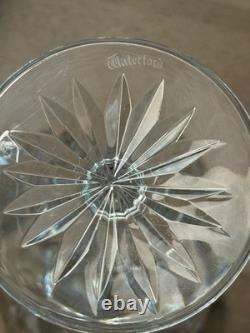 VTG Waterford 8 Ballymore Claret/White Wine Glasses 7 Ireland Diamond Wedge Cut