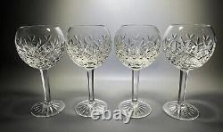 VTG Waterford Crystal Pallas Balloon Wine Goblet Glass Globe Set of 4 Mint