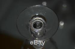 Val St. Lambert Antique 6 Glasses Wine Crystal Size 1906 Stem Balloon L'air