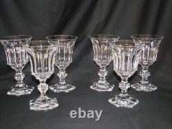 Val St. Lambert Metternich Crystal Wine Glasses Set Of 6