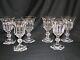 Val St. Lambert Metternich Crystal Wine Glasses Set Of 6