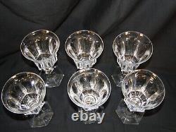 Val St. Lambert Metternich Crystal Wine Glasses Set Of 6