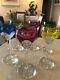 Val st lambert wine glasses Set Of 6 Circa 1950s
