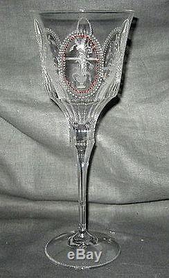 Varga Art Crystal Crest Wine Glass