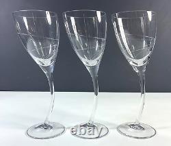 Velleroy & Boch Windblown Crystal Claret Wine Glass set of 3