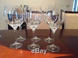 Vera wang wedgewood crystal wine and water glasses