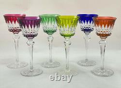 Verres Baccarat cristal couleur Buckingham Crystal color wine glasses