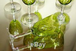 Verres cristal Baccarat Ronsard début XXè Crystal wine glasses