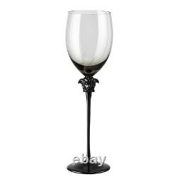 Versace fine crystal'Medusa Luniere Haze' Red Wine Glass, New in Box