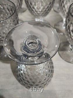 Villeroy & Boch Boston Claret Smoke Crystal Wine Water Goblet Glass Set 12