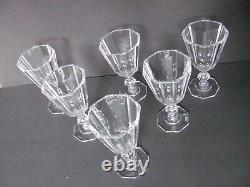 Villeroy & Boch Crystal Royale Claret Wine Set Of 6 Lot #2 See Description