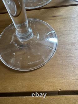 Villeroy & Boch Eloise Etched Wine Glasses Set of 6 Vintage Crystal