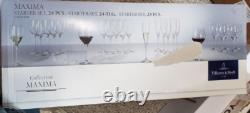 Villeroy Boch Maxima 24 Pc Crystal Wine & Champagne Glasses Goblets Starter Set