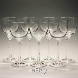 Villeroy & Boch OCTAVIE 7 Seven Large 19.6 cm Wine Glasses 11 oz Signed Firsts