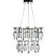 Vino 2 Tier LED Crystal Ceiling Pendant Chandelier Fitting With Wine Glasses New