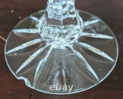 Vintage 10 Bohemian Crystal Wine & Water Glasses Pinwheel By Czechoslovakia 7