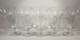 Vintage 1950s Hand Etched Crystal Wine/Sherbet glass Set Of 10