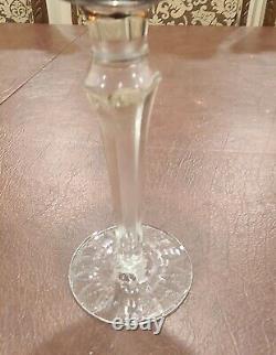 Vintage AJKA CRYSTAL WINE GLASSES7.5 Inches tall Cafe CUT TO CLEAR Set Of 4