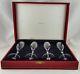 Vintage Cartier Art Deco Crystal Champagne / Wine Glasses With Stems (very Rare)