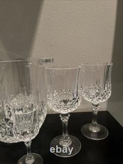Vintage Cristal d'Arques-Durand Longchamp lead crystal glassware Set Of Seven