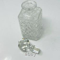 Vintage Crystal Glass Bottle Decanter Liquor Whiskey Wine Stopper Scotch Bar