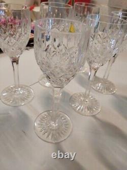 Vintage Crystal Wine Glass 6in Tall Set Of 6