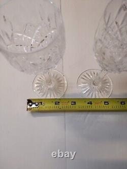 Vintage Crystal Wine Glass 6in Tall Set Of 6