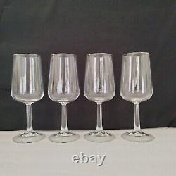 Vintage Crystal Wine Glasses Marked France (4)