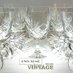 Vintage Edinburgh Crystal Glassware'Star of Edinburgh' Wine & Port Glasses