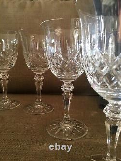Vintage Elegant Galway Irish Crystal Wine Goblets Stems Longford Set Of 6 A+