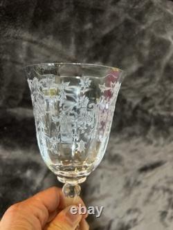 Vintage Fostoria Crystal Wine Glasses (set Of 6)