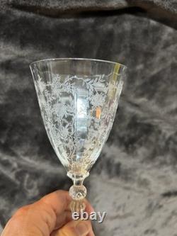 Vintage Fostoria Crystal Wine Glasses (set Of 6)