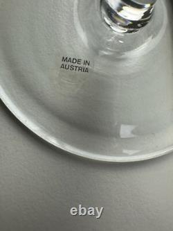 Vintage Givenchy Crystal Wine Glasses Set of 12 Etched Flowers and Butterflies