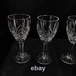 Vintage Lot Of 4 WATERFORD Crystal Pattern ARAGLIN or. Wine Glass 7 1/8