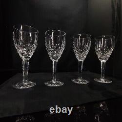 Vintage Lot Of 4 WATERFORD Crystal Pattern ARAGLIN or. Wine Glass 7 1/8