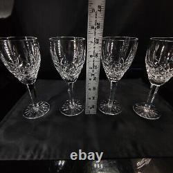 Vintage Lot Of 4 WATERFORD Crystal Pattern ARAGLIN or. Wine Glass 7 1/8