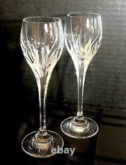 Vintage Mikasa Flame D'Amore Cordial Wine Glasses Set Of 2 RARE 7 inch