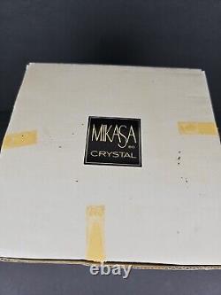 Vintage Mikasa South Hampton Crystal Wine Glasses Set of 4 With Box