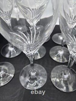 Vintage Nachtmann Crystal Fleurie Set Of 11 Red Wine Glasses West Germany 8 Oz