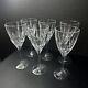 Vintage ROYAL DOULTON Wine Glasses Water Goblet Glass Crystal Set Of 6 Mint