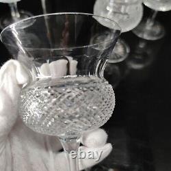 Vintage Rare Set 6 Edinburgh Crystal Thistle Plain old fashioned Wine Goblet 5