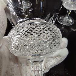 Vintage Rare Set 6 Edinburgh Crystal Thistle Plain old fashioned Wine Goblet 5