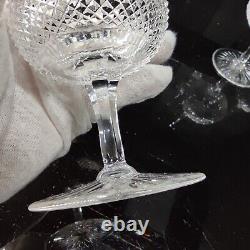 Vintage Rare Set 6 Edinburgh Crystal Thistle Plain old fashioned Wine Goblet 5