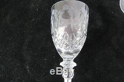 Vintage Rogaska Queen Pattern Pressed Lead Crystal Set of 7 Wine Glasses