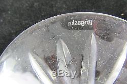 Vintage Rogaska Queen Pattern Pressed Lead Crystal Set of 7 Wine Glasses