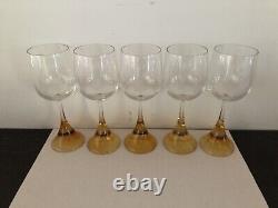 Vintage Rosenthal Crystal Wine Glasses (5)