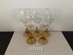 Vintage Rosenthal Crystal Wine Glasses (5)