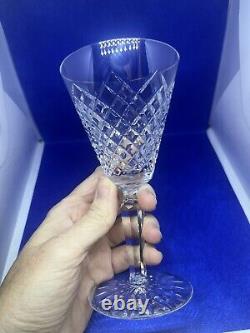 Vintage SET of 6 Waterford Tyrone Water Wine 6 GOBLET GLASSES