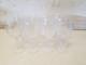 Vintage Set of 12 Crystal Cut Glass Wine Glasses with Star Decorations