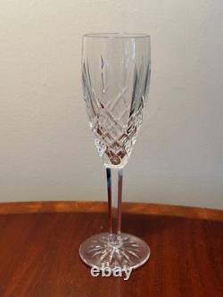 Vintage Set of 2 WATERFORD CRYSTAL Araglin Champagne Flutes Wine Glasses IRELAND